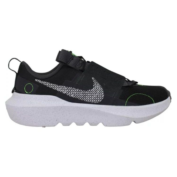 Nike Scarpe da ginnastica per bambini Crater Impact GS Black Chrome Grigio Fumo Scuro Verde-Strike DB3551-002