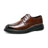 Men's Brogue Leather Shoes - Carved British Style for Spring/Autumn, Suitable for Business, Casual, and Wedding Events.