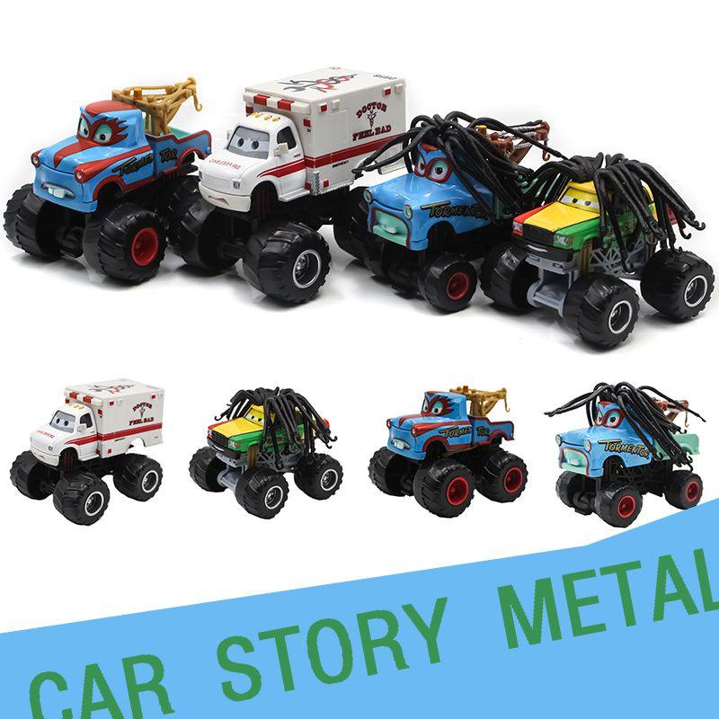 Realistic Animation Alloy Car Racing Cars Bigfoot Longhair Mater Children's Toys