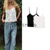 Spring New Women's Clothing Pure Desire Style Laminated Decoration Embroider Cotton Tulle Sling Tops 0881073