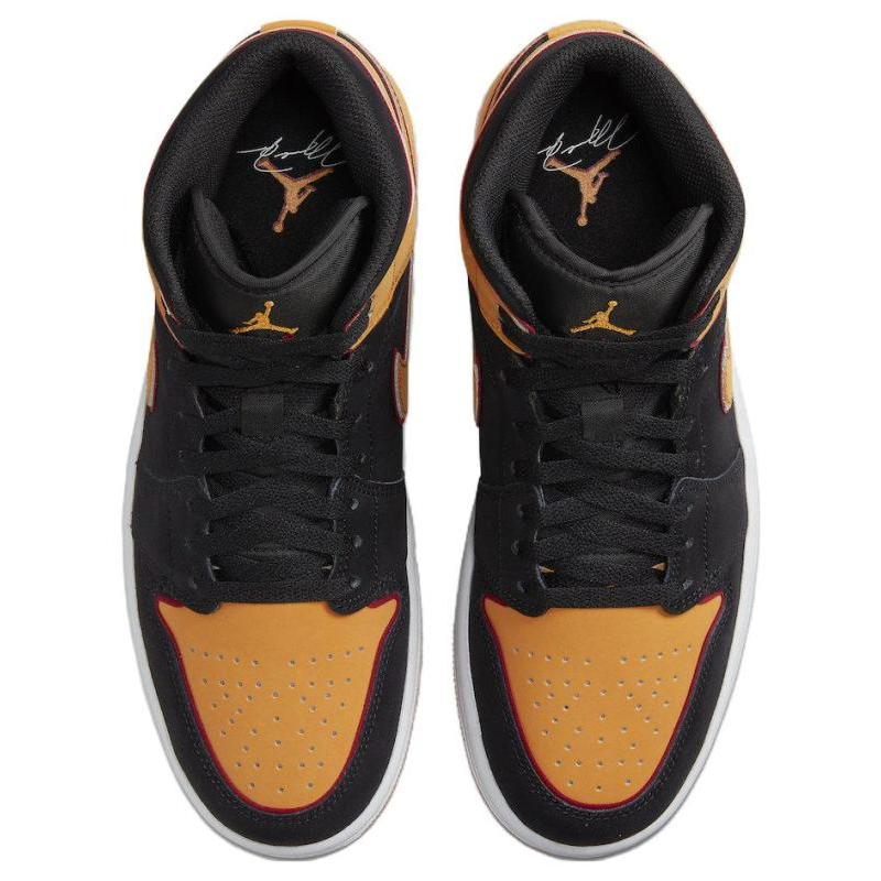 Jordan 1 Mid Fat Tongue Black Orange Jordan FJ4923-008