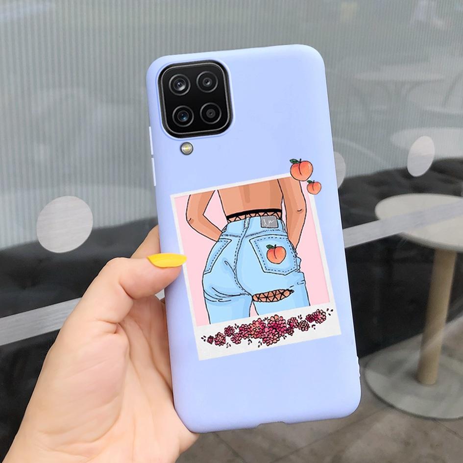 For Samsung Galaxy A12 Case Samsung A42 5G Lovely Heart Cover Back Fundas For Samsung A 12 SM-A125F SM-A426B A 42 5G Phone Cases