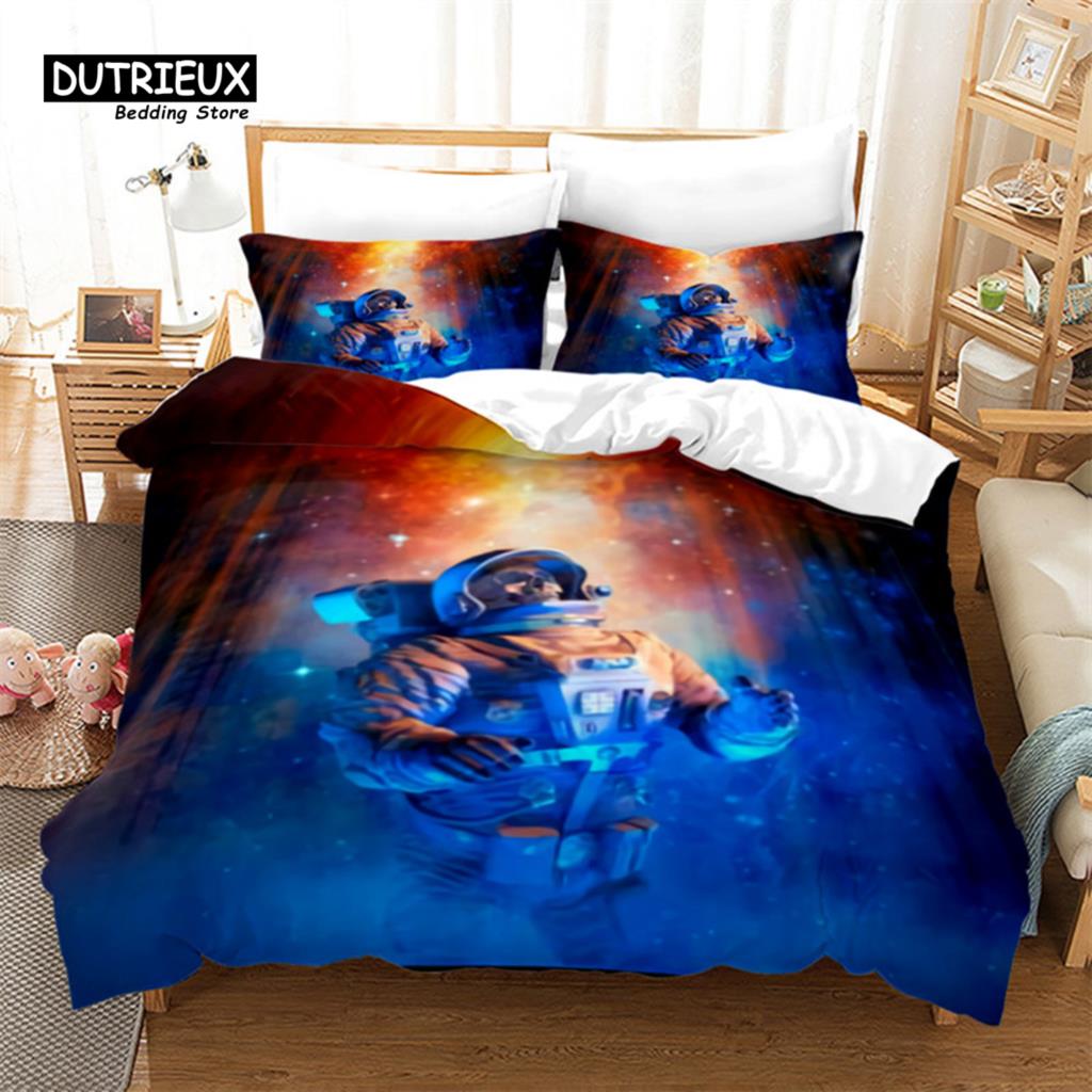 Skull Duvet Cover Microfiber Horror Theme Bedding Set Grunge Scary Skulls Sketchy Graveyard Death Evil Face Full Comforter Cover