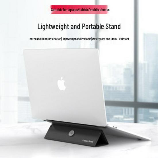 14" Leather Laptop Sleeve & Stand Compatible with MacBook & Huawei Notebooks
