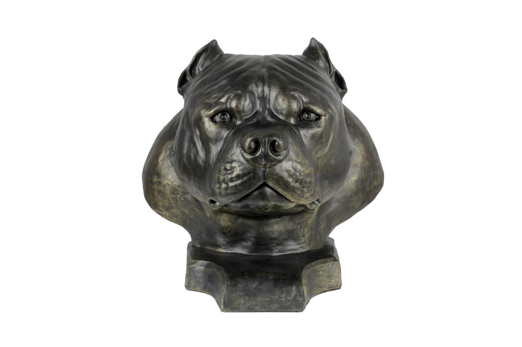 American Bully Ii - Popiersie Psa, Duża Głowa Psa Do Ogrodu, Unikatowa Ozdoba Salonu Marki Art-Dog