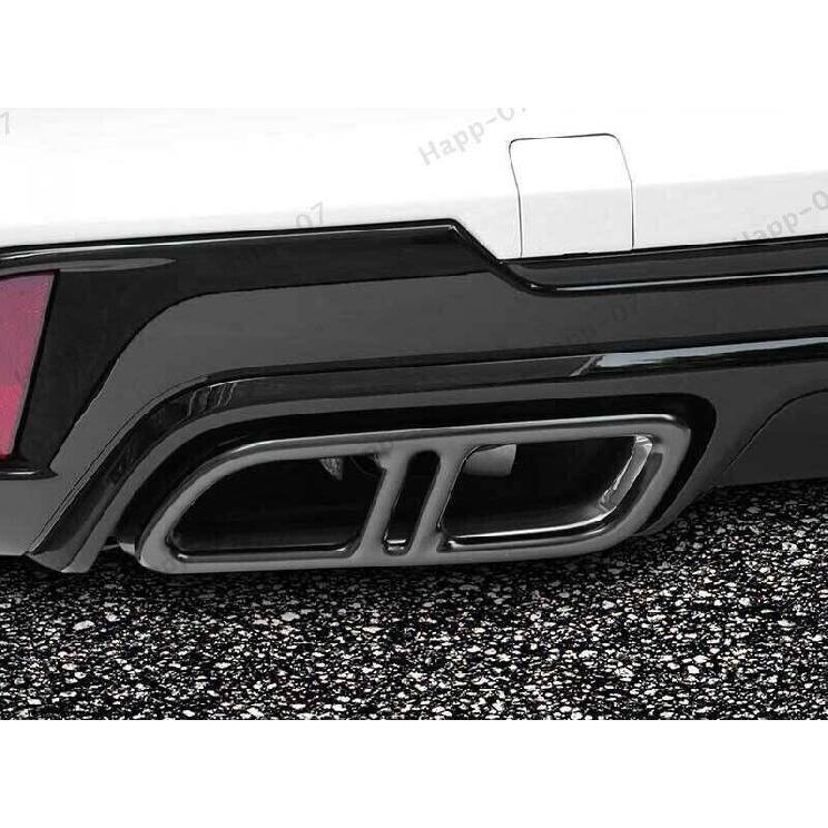 For Cadillac CT5 2020-2024 Black Steel Exhaust Muffler Tail Tip Pipe Frame Trim