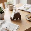 Simple Creative Solid Wood Black Walnut Phone Stand Business Card Display Rack Home Office Desktop Decoration