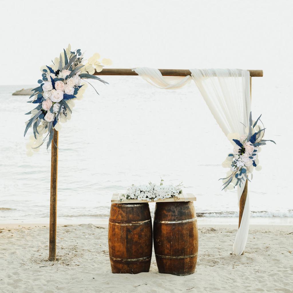 1 Pair Wedding Arch Flowers Artificial Flower Swags Outdoor Welcome Reception Decorations Props S L