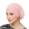 Ladies Lace Cross Headscarf Cap With Soft Lightweight Fabric For Casual Wear