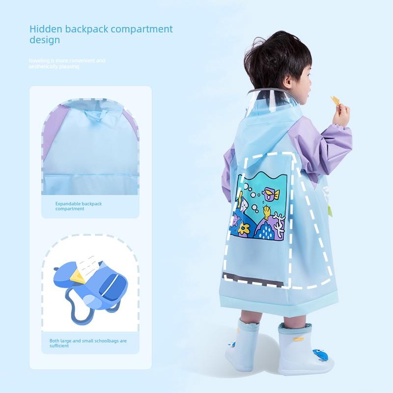 Children's Raincoat for Boys 2026 New Model Rain Shoe Set for Toddlers, Suitable for Kindergarten, Ages 1-3, 4-Year-Old Girls' Rain Poncho