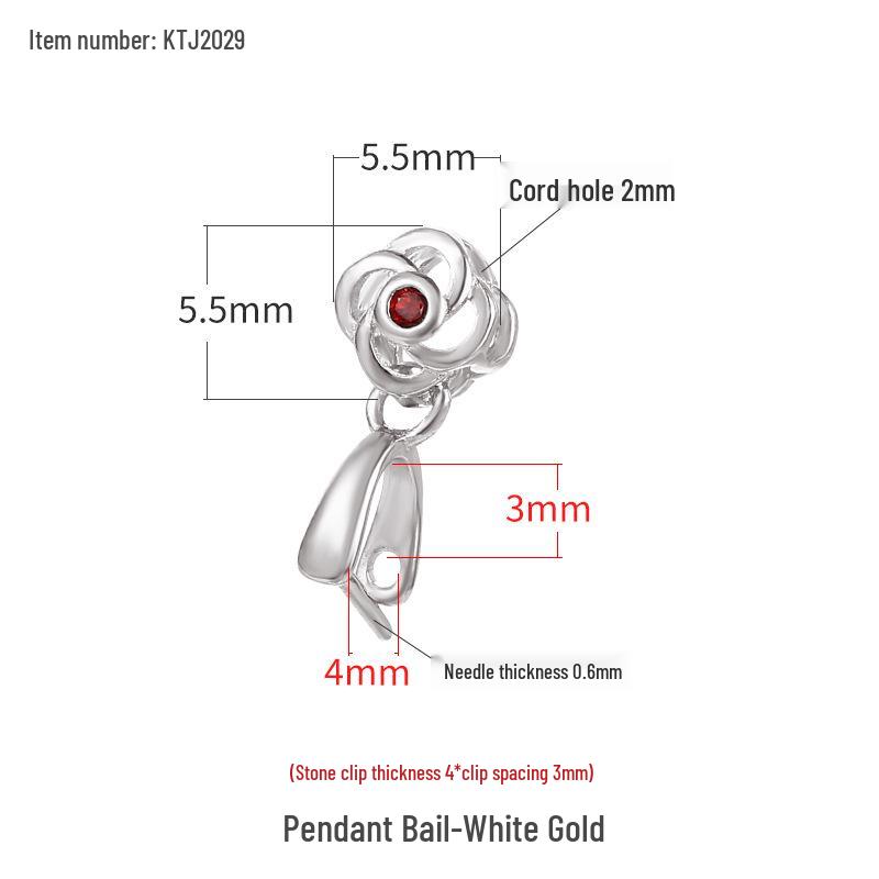 

Sterling Silver S925 Jade Buddha Head Pendant Bail Clip for DIY Necklace. S925 Silver