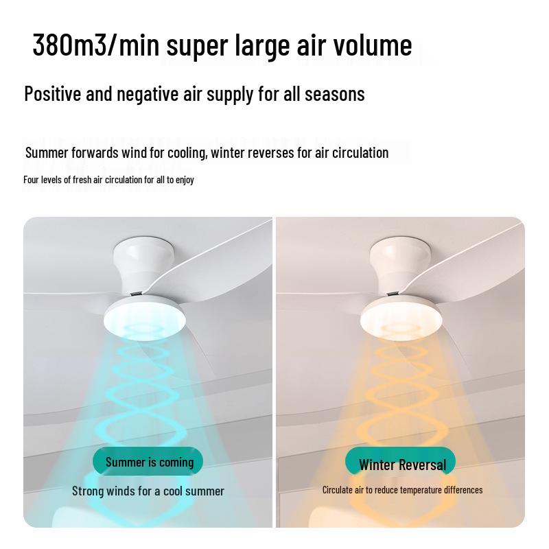 2025 Nordic Ceiling Fan Light: Variable Frequency, Compact Design, Suitable for Bedroom - Meets Japanese & American Standards