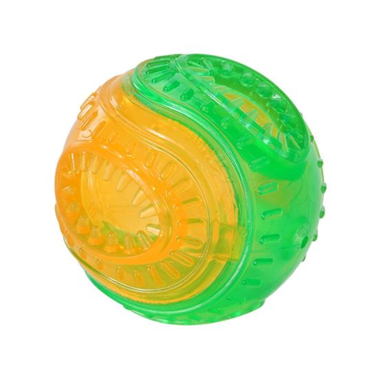 Dog Food Leakage Chew Ball Bite Resistant Pet Treat Dispensing Squeaky Toy Puppy Teething Interactive Boredom Enrichment Toy