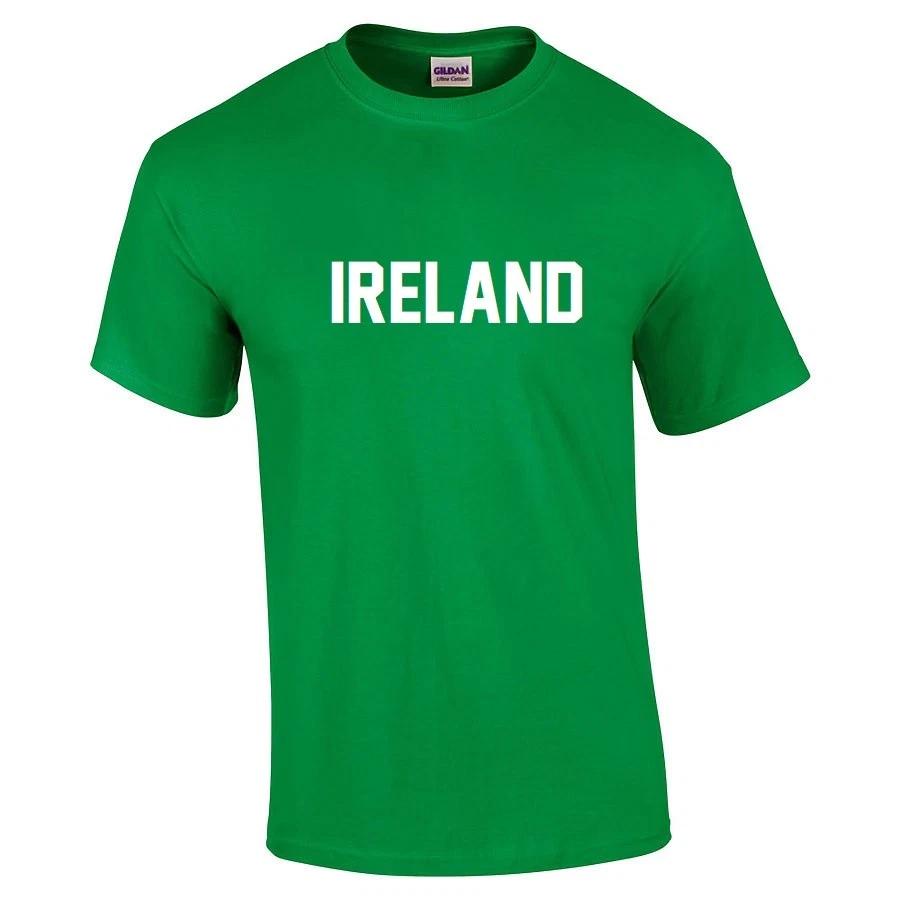 IRELAND T-Shirt White Green Saint Patrick s Day Cotton Drinking Shirt S-5XL L