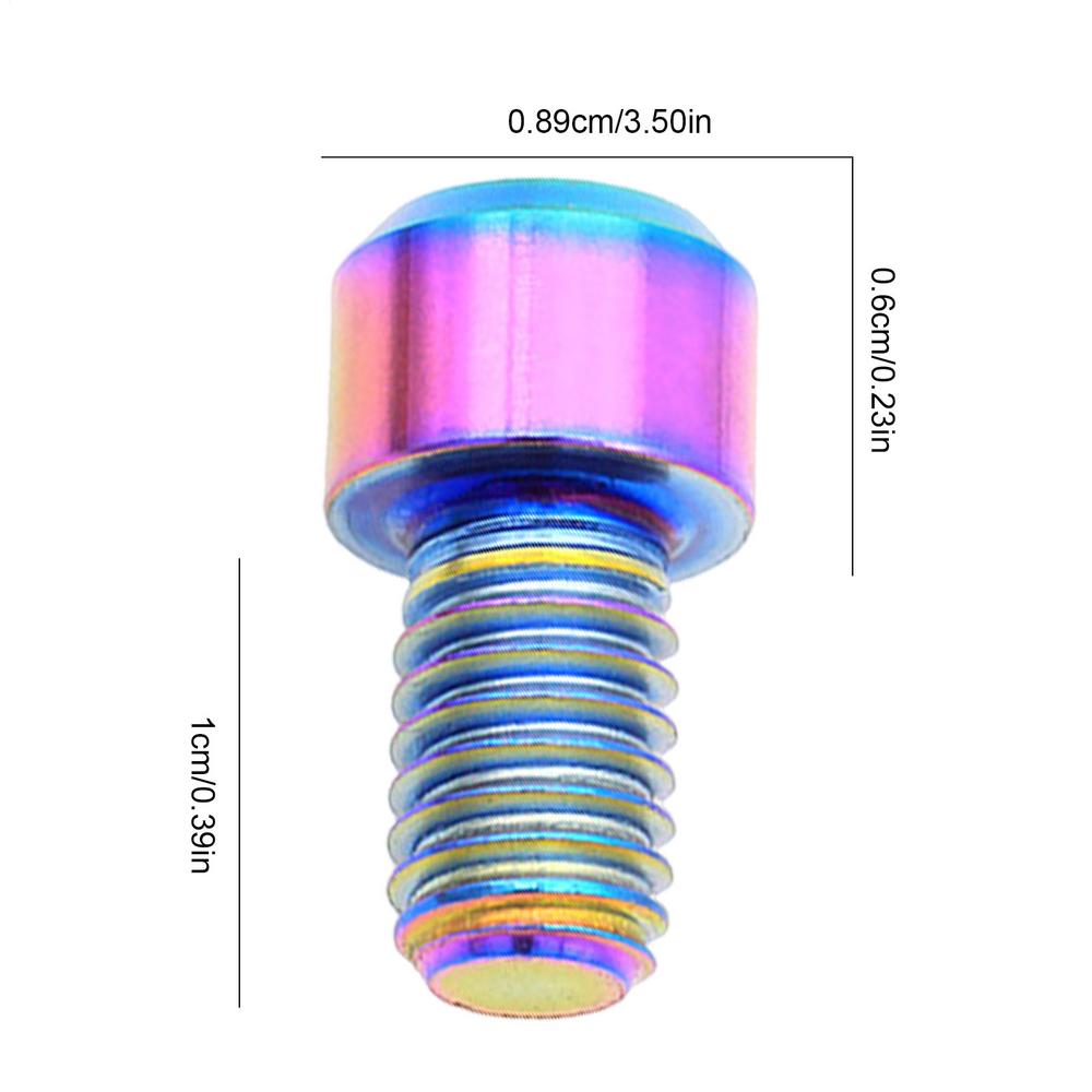 Fixed Brake Cable Screw Cycling Fastener Bolts Lightweight Brake Accessories Bike Spare Parts For Mountain And Travel Cycling