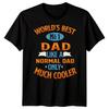 Mens Worlds Best No 1 Dad Funny Fathers Day TTshirt Tee Papa Life Daddy Gift #FD
