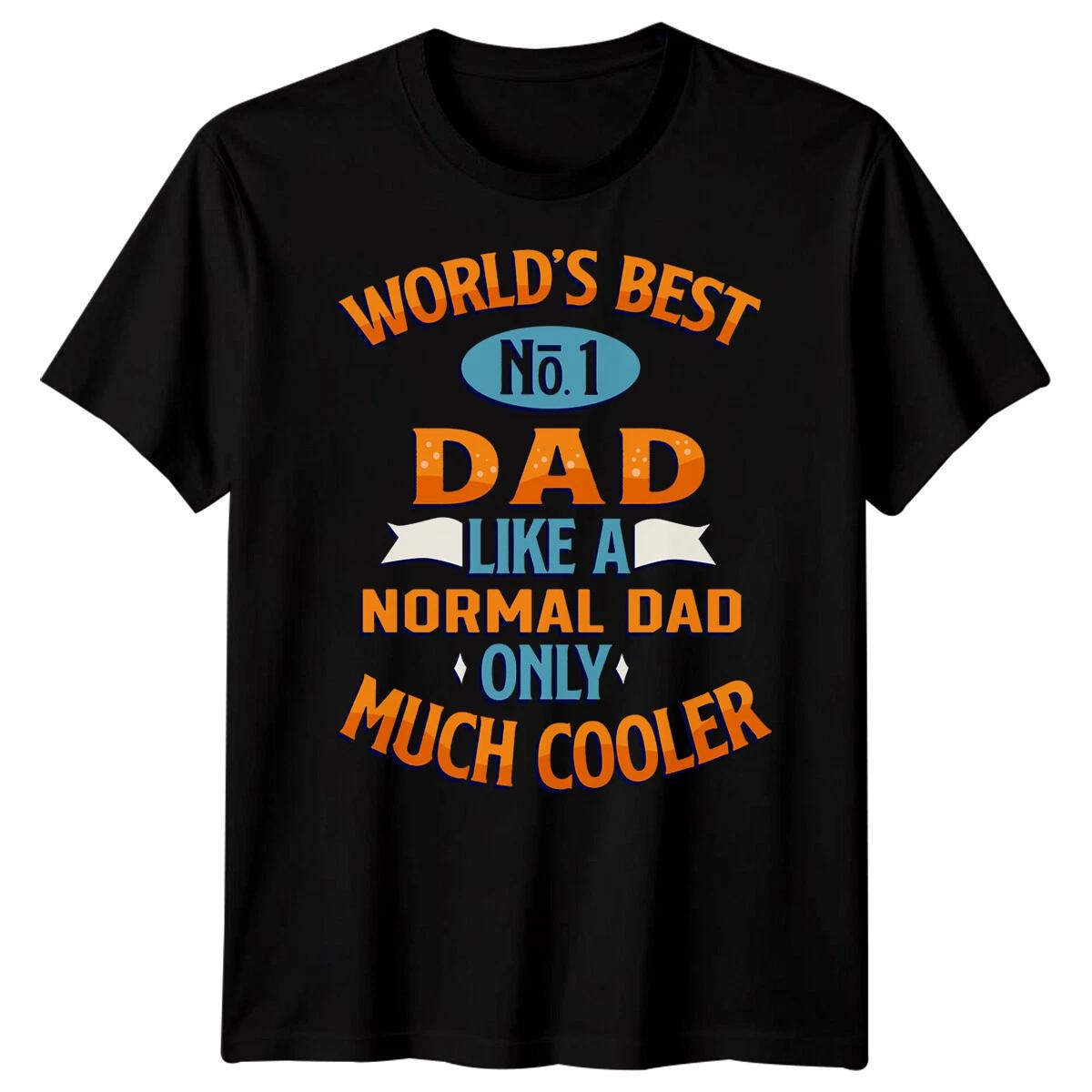 Mens Worlds Best No 1 Dad Funny Fathers Day TTshirt Tee Papa Life Daddy Gift #FD 2XL