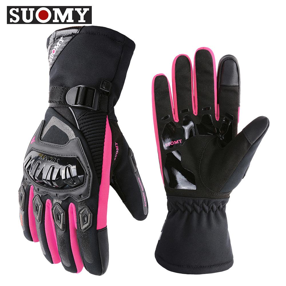 Winter Motorcycle Riding Gloves Can Touch Screen Waterproof and Warm Electric Vehicle Long Windproof Gloves