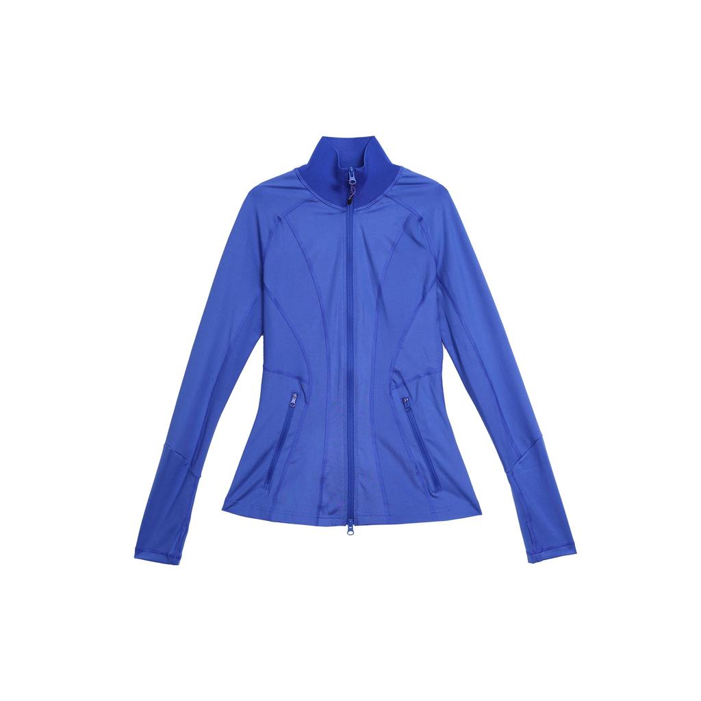 Adidas X Stella McCartney Collaboration Training Mid-Length Solid Color Sports Jacket Women Jacket Blue HD9104