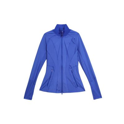 X Stella McCartney Collaboration Training Mid-Length Solid Color Sports Jacket Women Jacket Blue HD9104