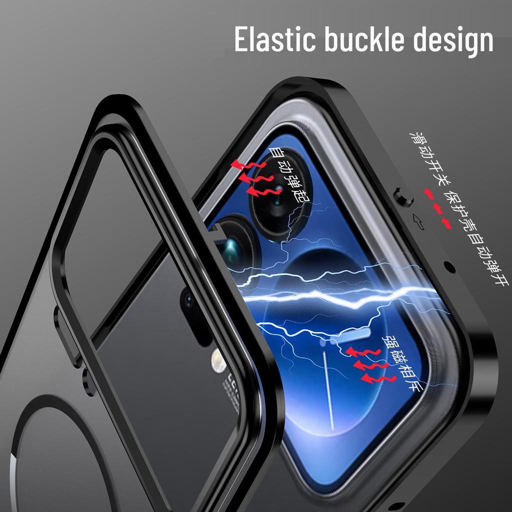 Xiaomi 17 Pro/Max Metal Frame Case with Frosted Back and Magnetic Ring
