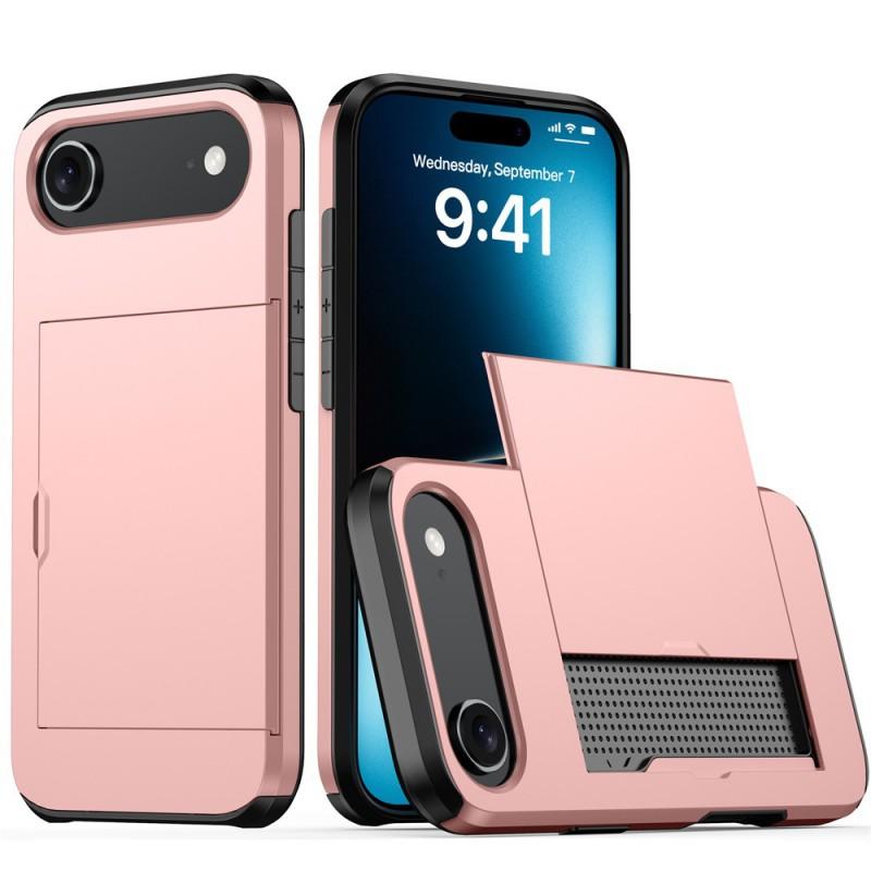 

Suitable 17Air Phone Case Slide Card 15/14Pro 2-in-1 Drop Resistance Protective IPhone16 iPhone 14Pro（6.1） розового золота