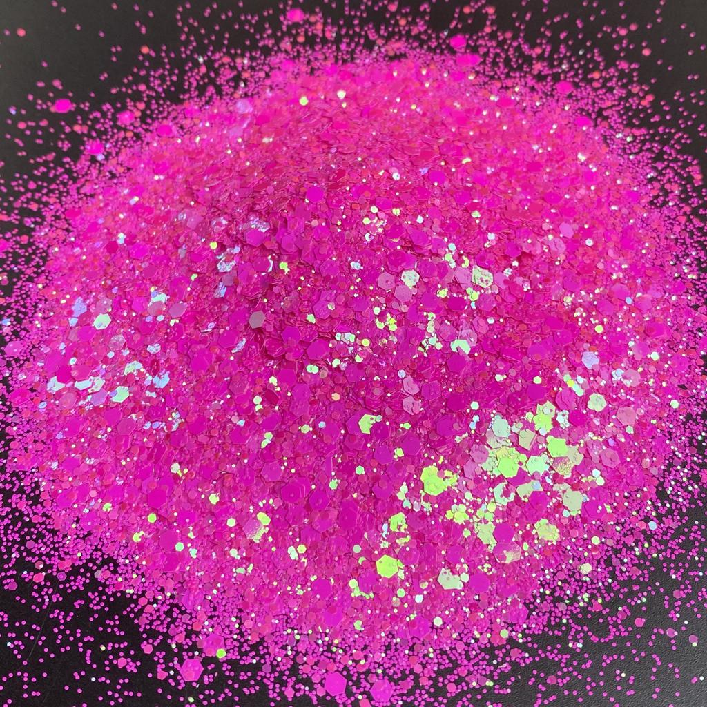 High Quality Bulk High Sparkling Cosmetic Pearl Iridescent Pink Glitter For Nails Resin Crafts