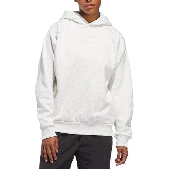 Adidas Basketball Hoodie Unisex Light Gray IZ4912
