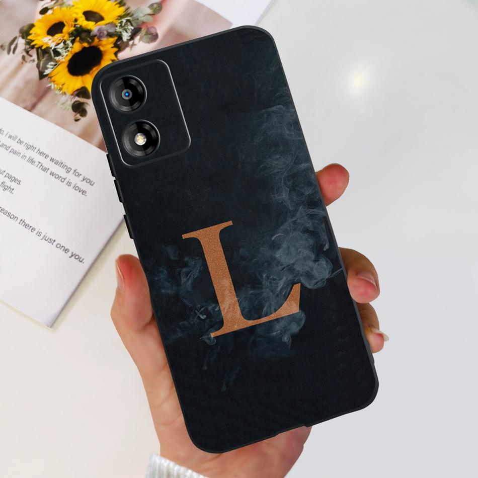 For Motorola Moto E13 Case MOTO E13 E 13 4G Cute Letter Soft Silicon TPU Slim Phone Back Cover