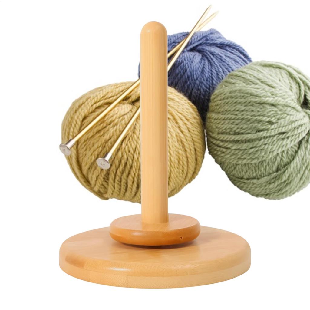 Wooden Yarn Holder Crochet/needle Knitting Yarn Winder 360 Degree Rotating Winder For Handcrafting Knitting Weaving Embroidery