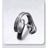 Adjustable Open Ring Men Women Vintage Industrial Design Copper Jewelry Retro U-Shaped Geometric Finger