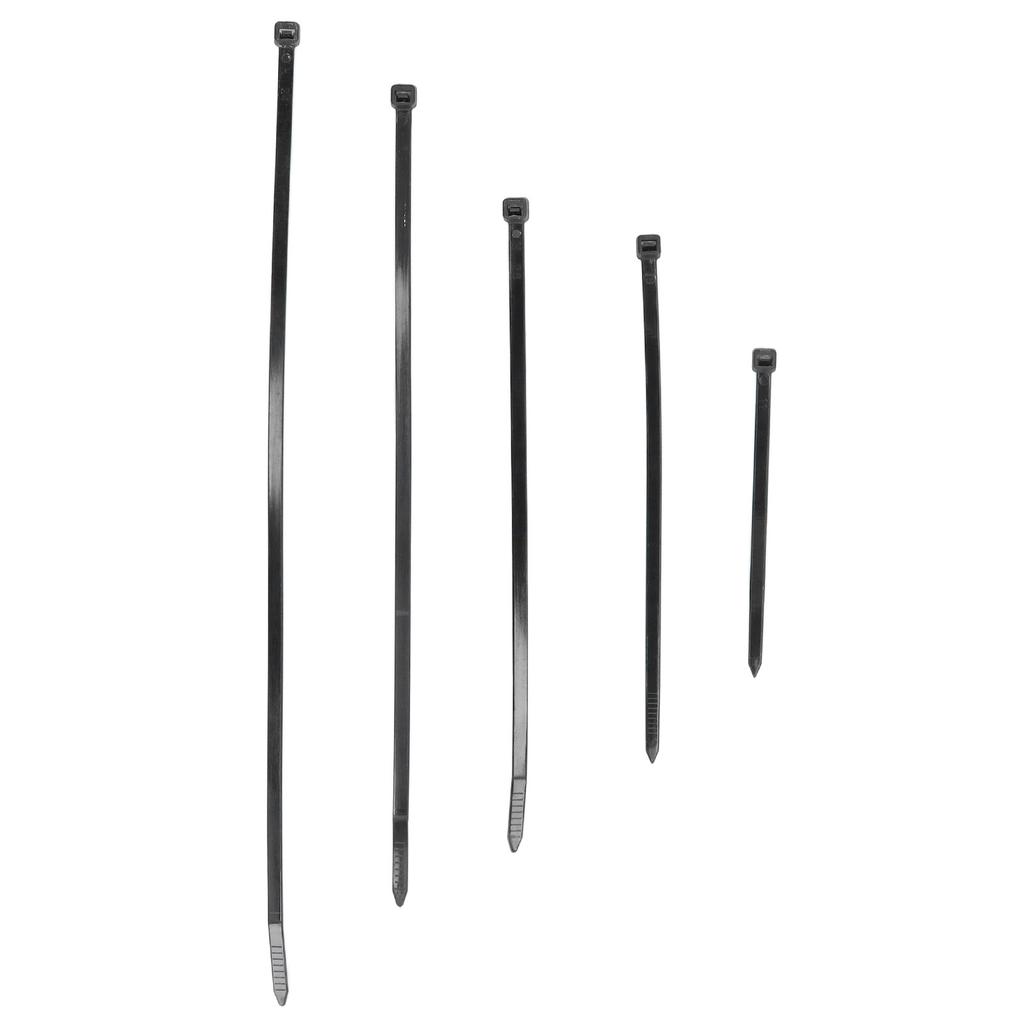 700 Stück Kabelbinder 40 lb Festigkeit Schlauch Zip Selbstsichernd Set Kit für Drahtleitung Schwarz