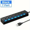 4/7 Port USB 2.0 HUB High Speed Power Adapter Expander Multi Ports USB Splitter With Switch For Laptop PC Computer Accessories