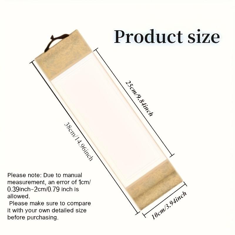 8 Blank Small Scrolls Traditional Chinese Painting Ancient Hanging Ornaments Calligraphy Scroll Xuan Paper Decoration Home Decor