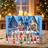 24PCS Countdown Calendar Advent Christmas Gnome 24 Days Countdown Calendar Collectible Home Decor Plush Toys for December