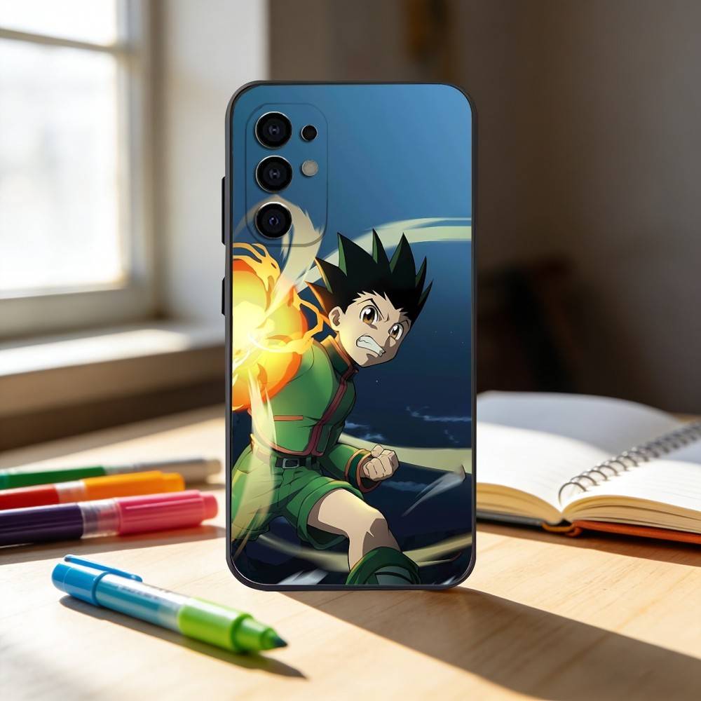Chibi Gon Freecss Phone Case For Samsung S25,S24,S21,S22,S23,S30,Ultra,S20,Plus,Fe,Note,10,9,5G Black Cover