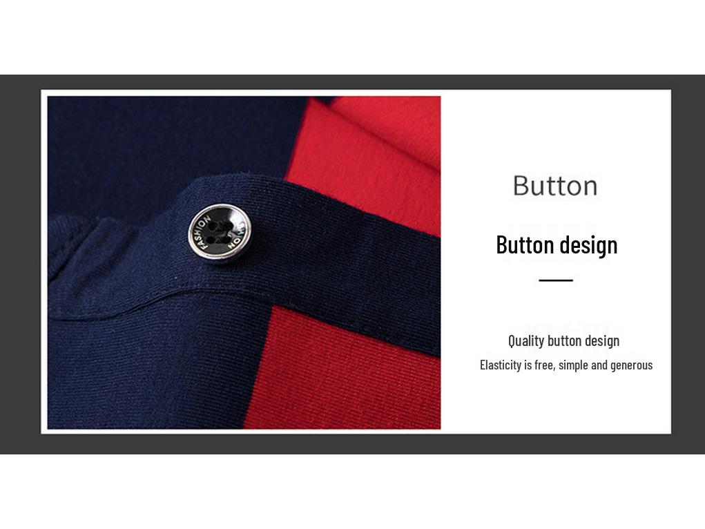 2021 Men's Striped Short Sleeve Polo Shirt - Casual Summer Trend