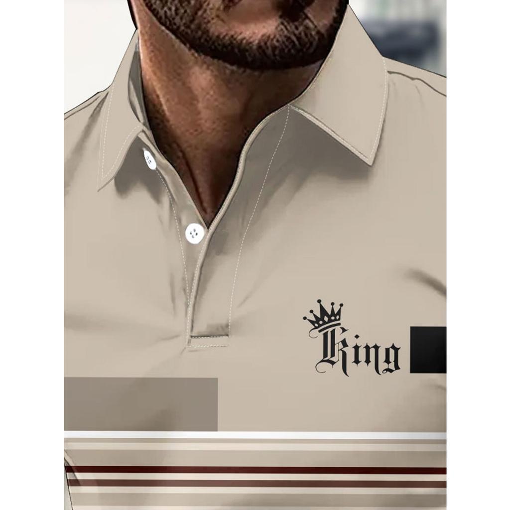 2026 Model Men's Polo Shirt, 3D Print, Business Style, Suitable for Polo Sports, Applicable In All Seasons.