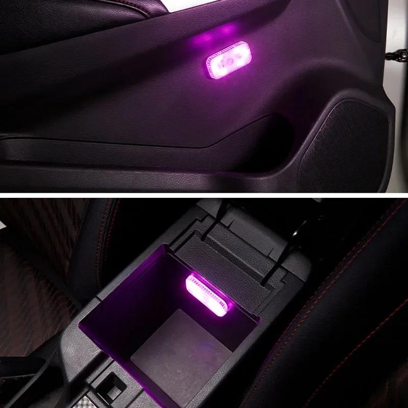 Auto Innenleuchten Fingerberührungssensor Mini LED Leselampe Kabelloses Touchlicht USB-Aufladung Auto Dach Atmosphärenlampe