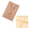 2-delige Geluksketting Zon en Maan Hanger Ketting Ketting Bff Vriendschap Cadeaus Sieraden Roestvrij Staal Kettingen