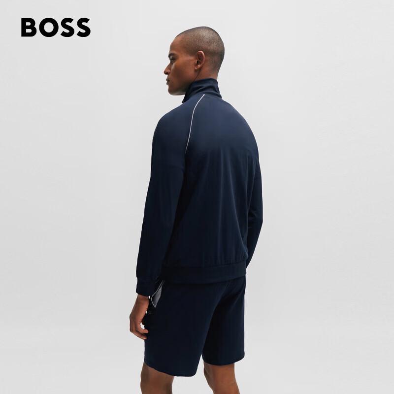 

BOSS Men s Detail-Decorated Stretch Cotton Zip Jacket M