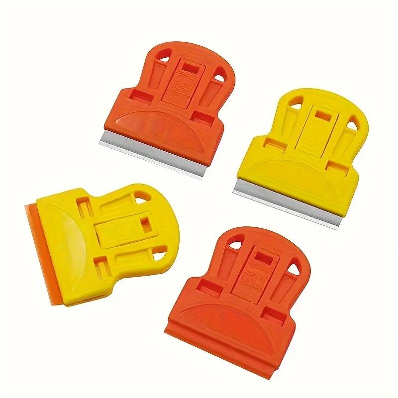 Mini Plastic Scraper for Removing Stickers, Paint, and Old Glue, As Well As Glass and Car Window Film Adhesive Remover