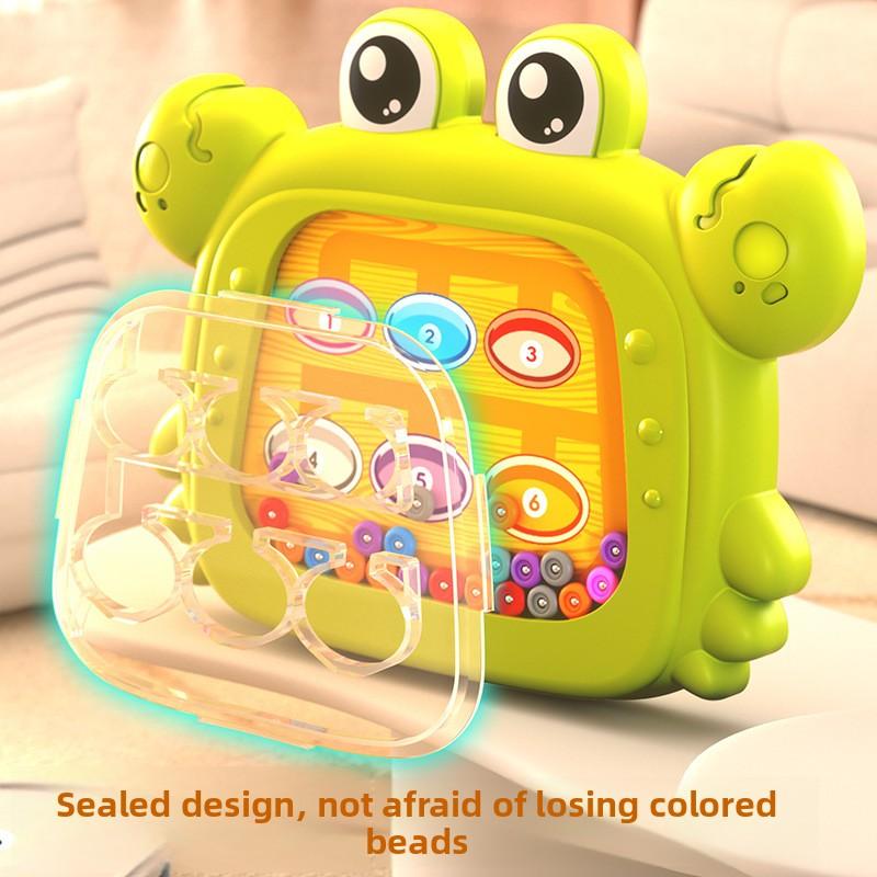 2 In 1 Kids Magnetic Beads Doodle Board with Puzzle Pen Drawing Toys for Children 3-8 Years Montessori Game Education Gift