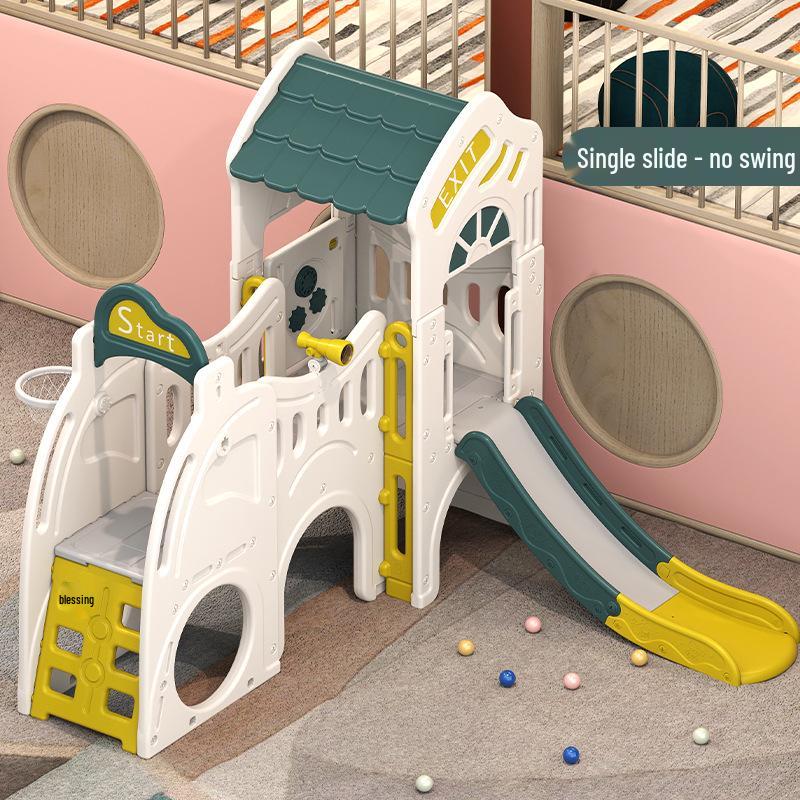 Indoor Children's Slide and Swing Set – Perfect First Birthday Gift & Multifunctional Toy