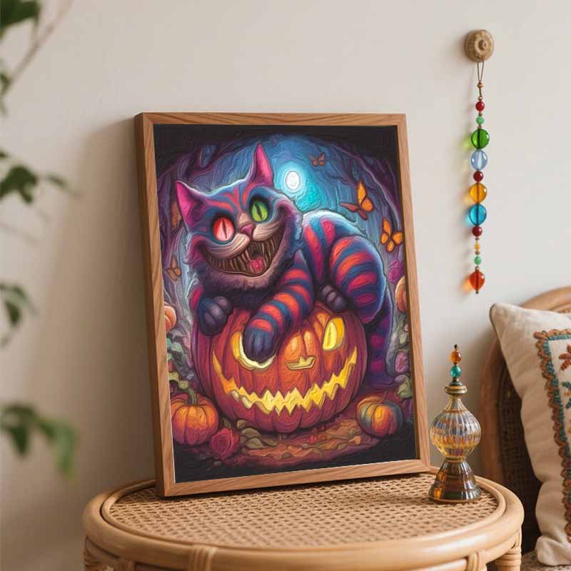 Disney Cheshire Cat Oil Painting Digital Painting Art Kit Handmade Diy Painting Home Decoration Gift