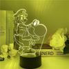 Super Mario Usb Night Light With Color Changing Led For Gaming Room Decor