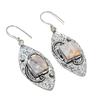 Natural Laguna Lace Agate 925 Sterling Silver Jewelry Earring 2.60" ZS-1432