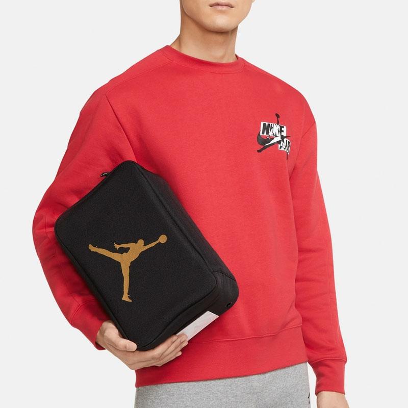 Jordan Polyester Shoe Box Bag, Handbag Regular Unisex Black Jordan JD2113042AD-003