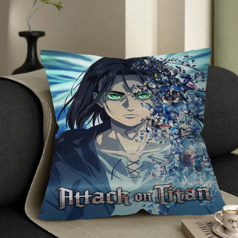 

AAttack On Titan Anime Cushion Cover Car Throw Pillow Case For Sofa Car Christmas Gift xcm xcm 30x30 cm