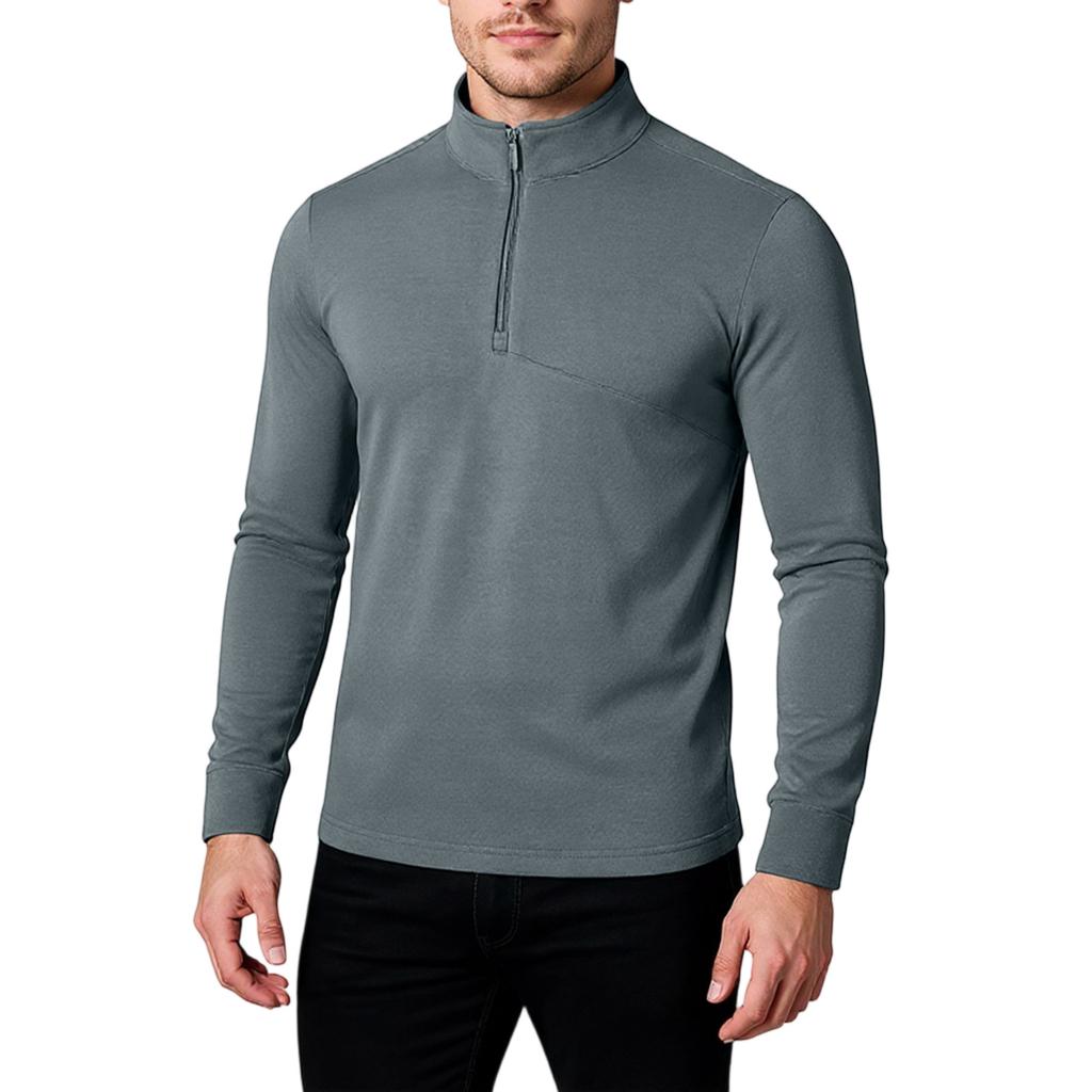 Pánské Volnočasové Stojáček Zesílené Všestranné Volné Límec na zip Hedvábí Dlouhý rukáv Svrchní oděv